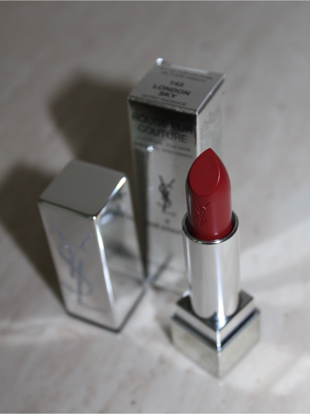 YSL x Zoe Kravitz ‘London Sky’ #143 Rouge Pur Couture Satiny Radiance Lipstick - Picture 14 of 16